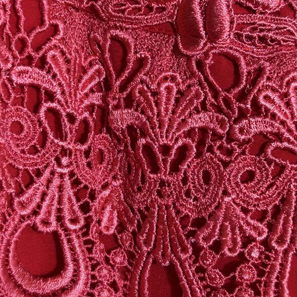 Judy Fashions Women Red Long Sleeve Blouse Size M/L Western Vintage Retro - Picture 3 of 7